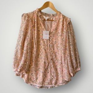 NWT Lauren Conrad Top Blouse Shirt Size XXL